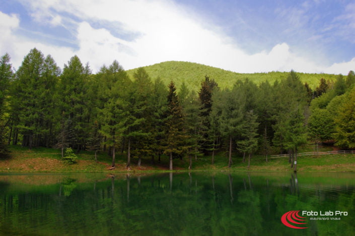 Lago di montanga: Ninfa e il Cimone Lago della Ninfa