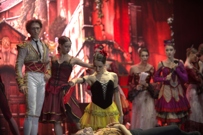 Il fotografo Alessandro – Evento di balletto a Mosca. Il fotografo Alessandro Vitale con accredito stampa all'evento di balletto a Mosca.